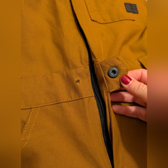 Volcom Swift ski/snowboard bib. Women's large. Brown. - Picture 4 of 7